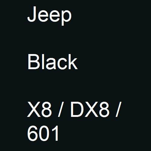 Jeep, Black, X8 / DX8 / 601.